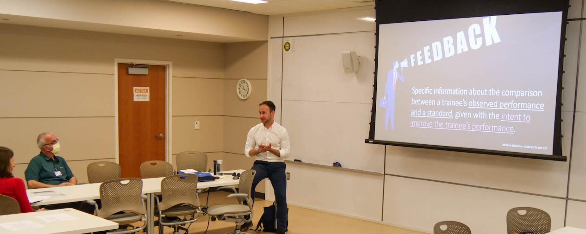 Members in classroom